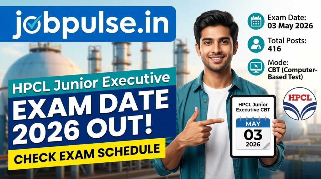 HPCL Junior Executive CBT Exam Date 2026 Announced