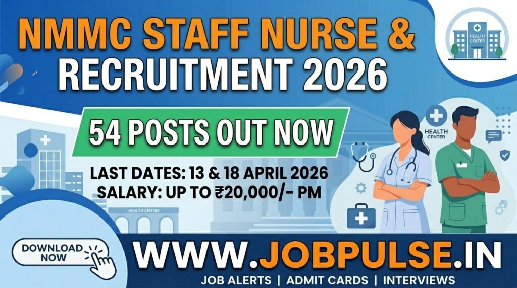 NMMC Staff Nurse & MPW Recruitment 2026 Out
