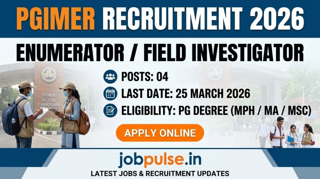 PGIMER Recruitment 2026