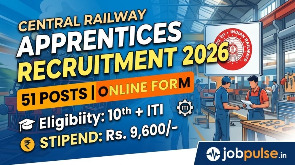 RRC Central Railway Apprentices Recruitment 2026