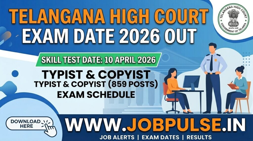 Telangana High Court Exam Date 2026