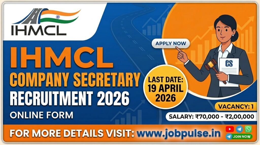 IHMCL Company Secretary Recruitment 2026 Online Apply