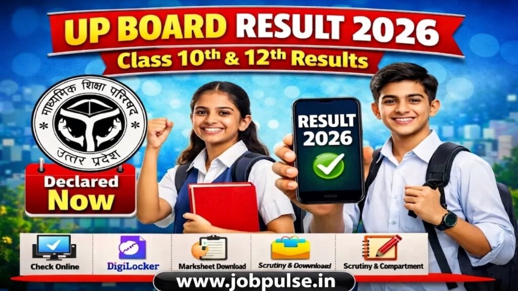 UPMSP UP Board Result 2026 – Class 10th & 12th Result Link, Date & Updates